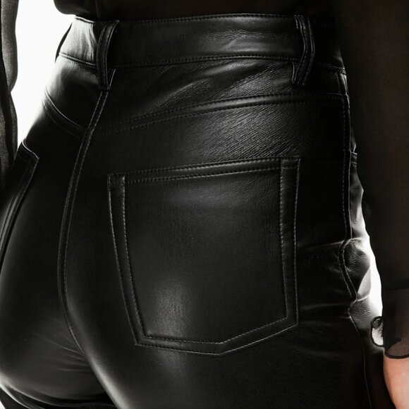 Wilfred Melina Leather Matrix Steampunk Grunge Goth Minimalist Western Pants 8 - Picture 4 of 9